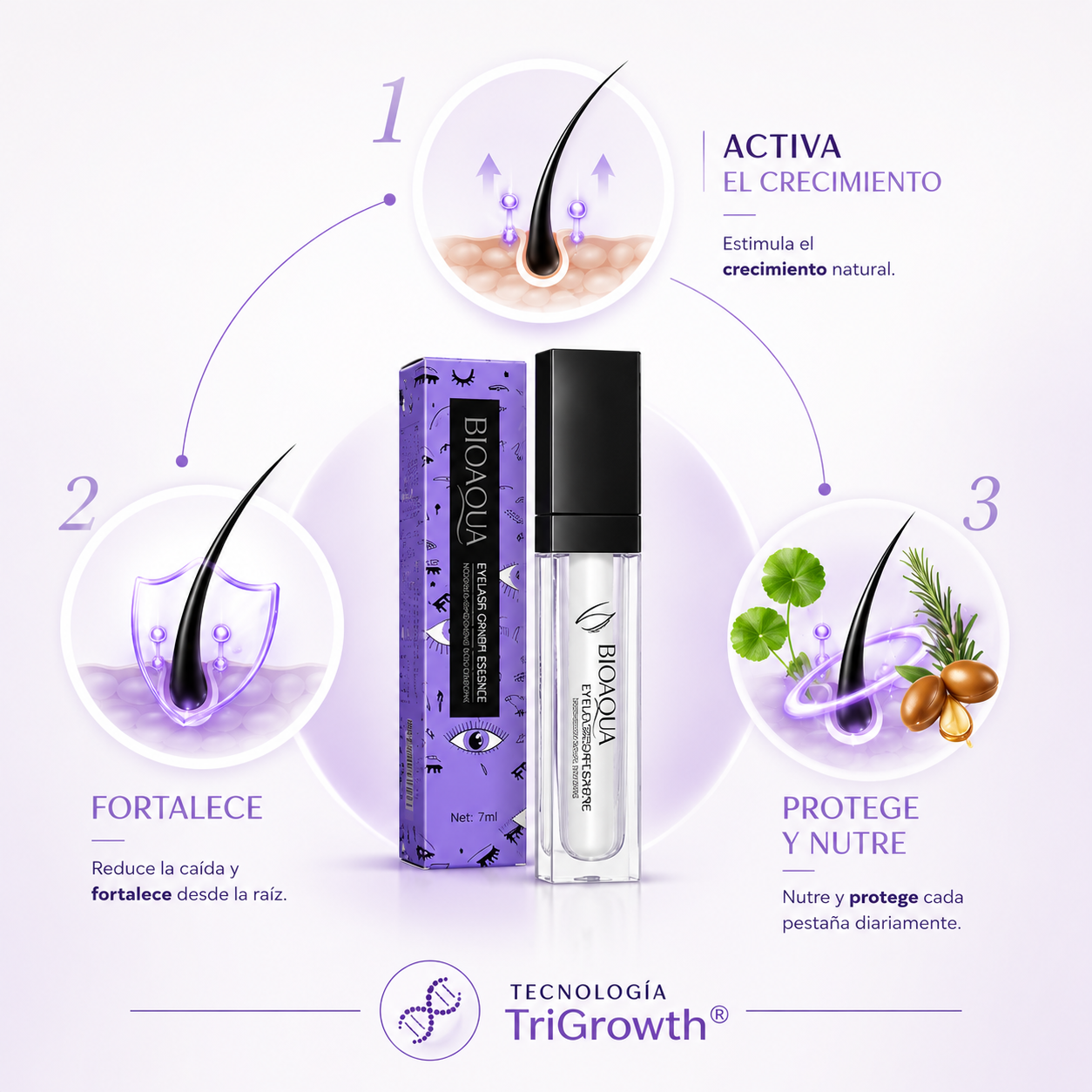 BIOAQUA LashBoost Elite – sérum de pestañas – vista 2