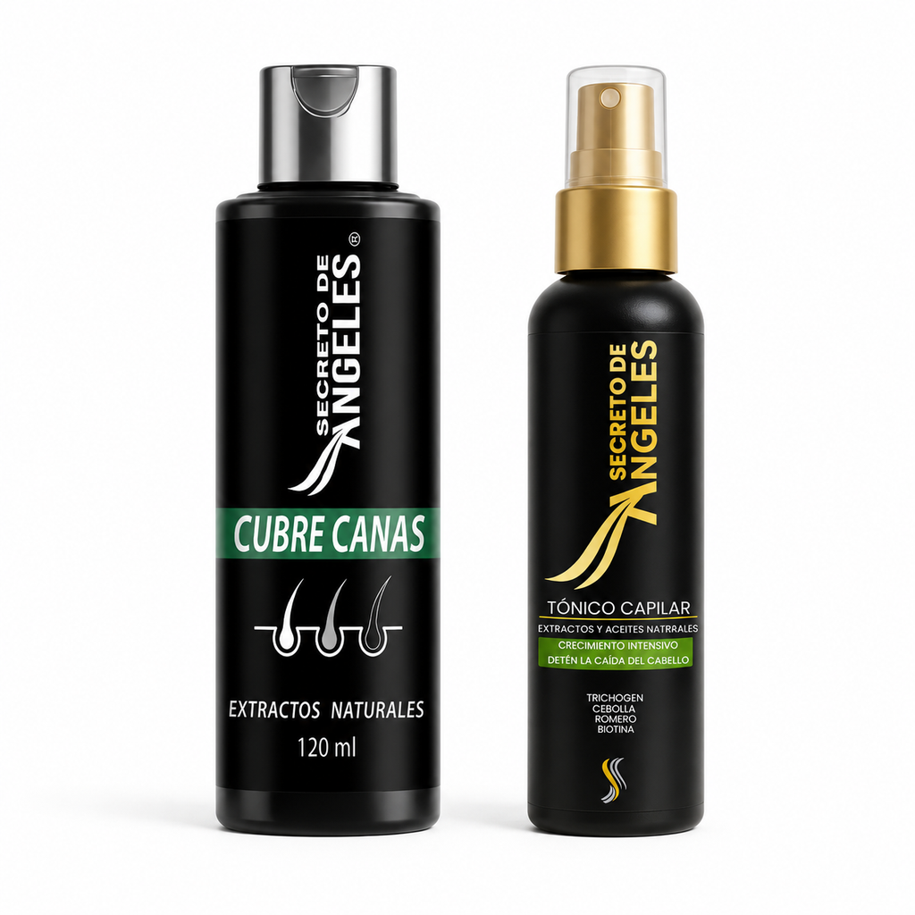 Shampoo Cubre Canas + Tónico Capilar – cobertura gradual y natural
