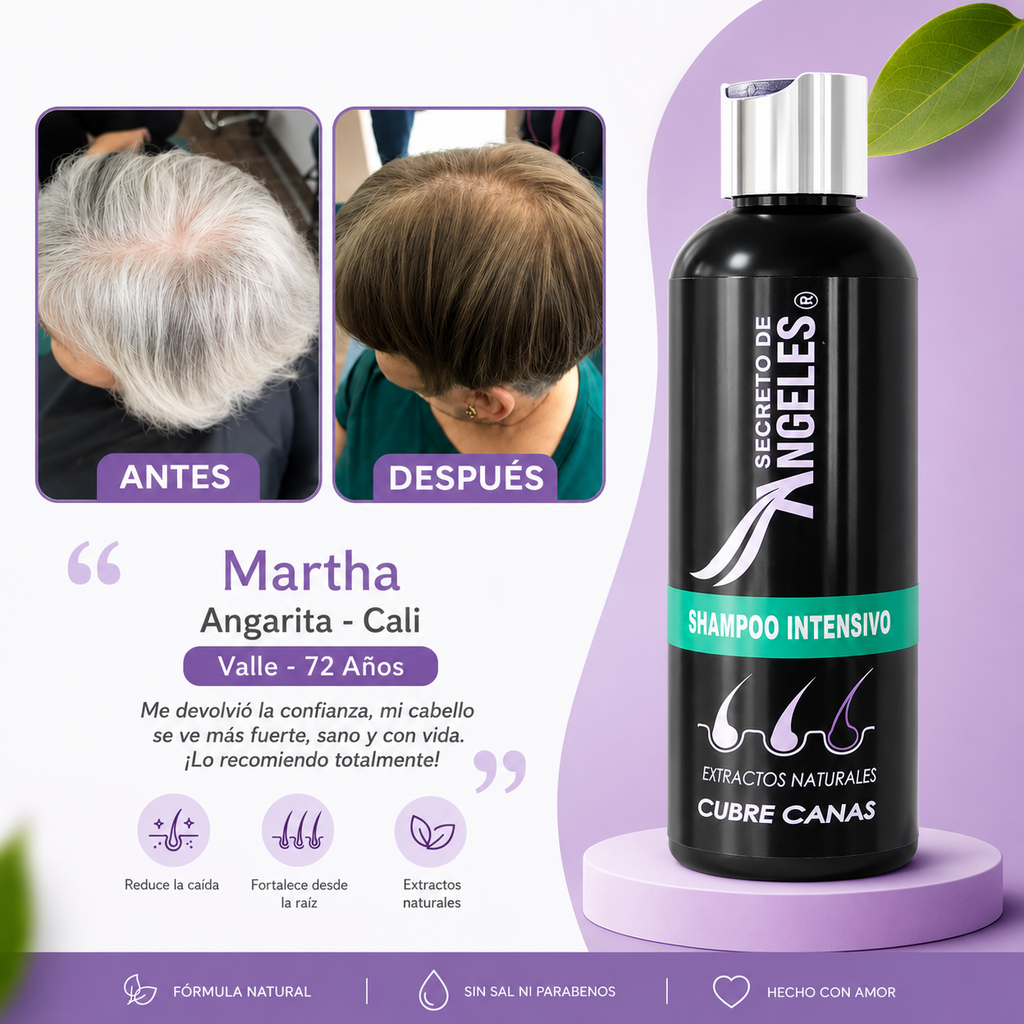 Shampoo Cubre Canas + Tónico Capilar – Cobertura Gradual y Natural