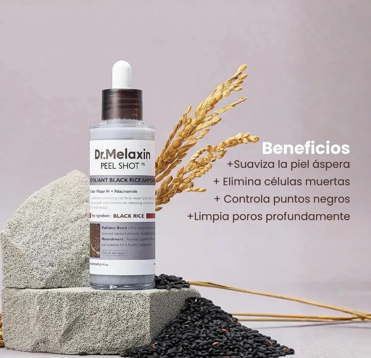 Dr. Melaxin Ampolla Black Rice 60 ml – Antioxidante y Reafirmante con Arroz Negro