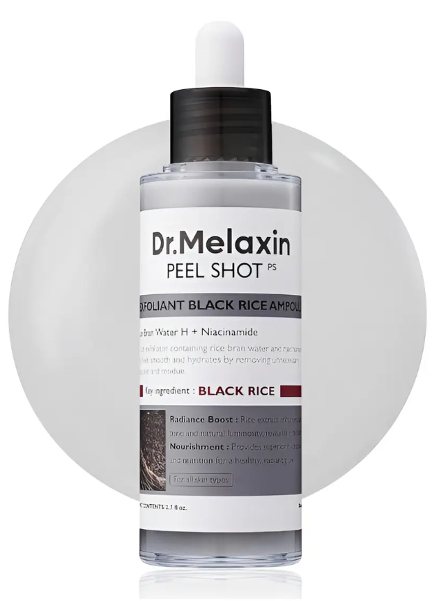 Dr. Melaxin Ampolla Black Rice 60 ml – Antioxidante y Reafirmante con Arroz Negro