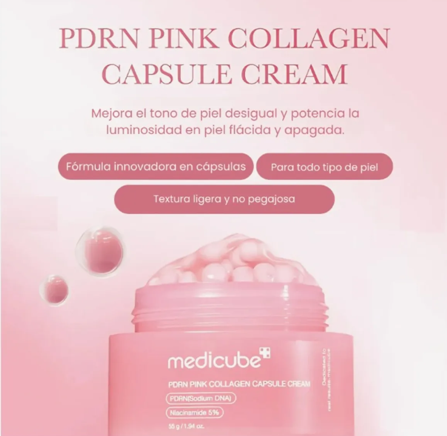 Medicube PDRN Pink Cream 60 ml – Crema Reafirmante para una Piel Luminosa