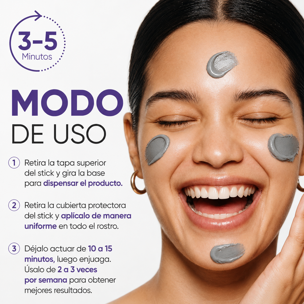 SKINTIFIC Pore Clay Stick 10 ml – Mascarilla en Barra de Limpieza Profunda